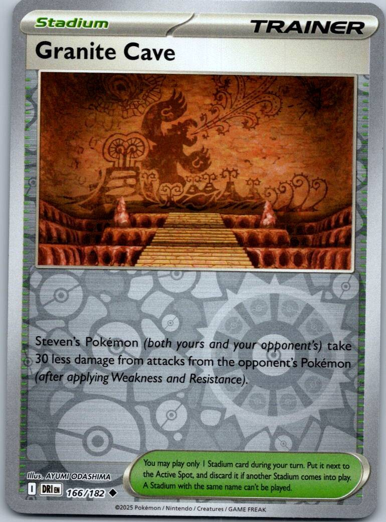 Granite Cave 166/182 Reverse Destined Rivals Pokemon Near Mint