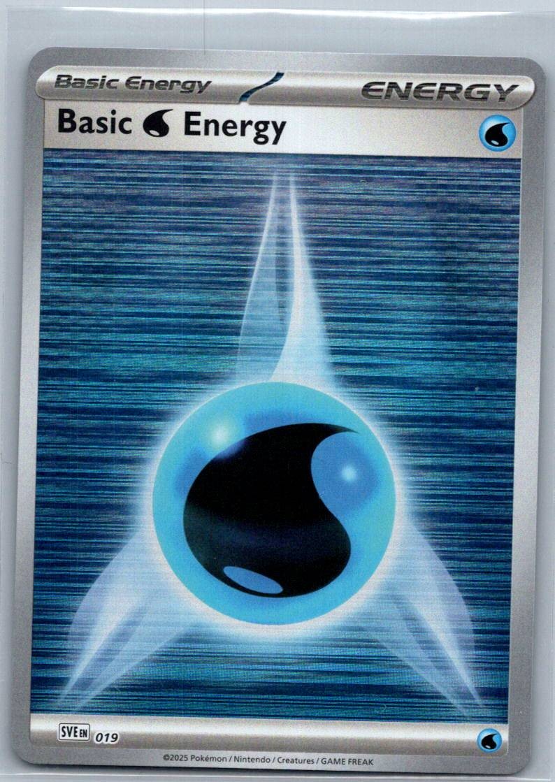 Basic Water Energy 019 Scarlet & Violet Energies Pokemon Near Mint holo