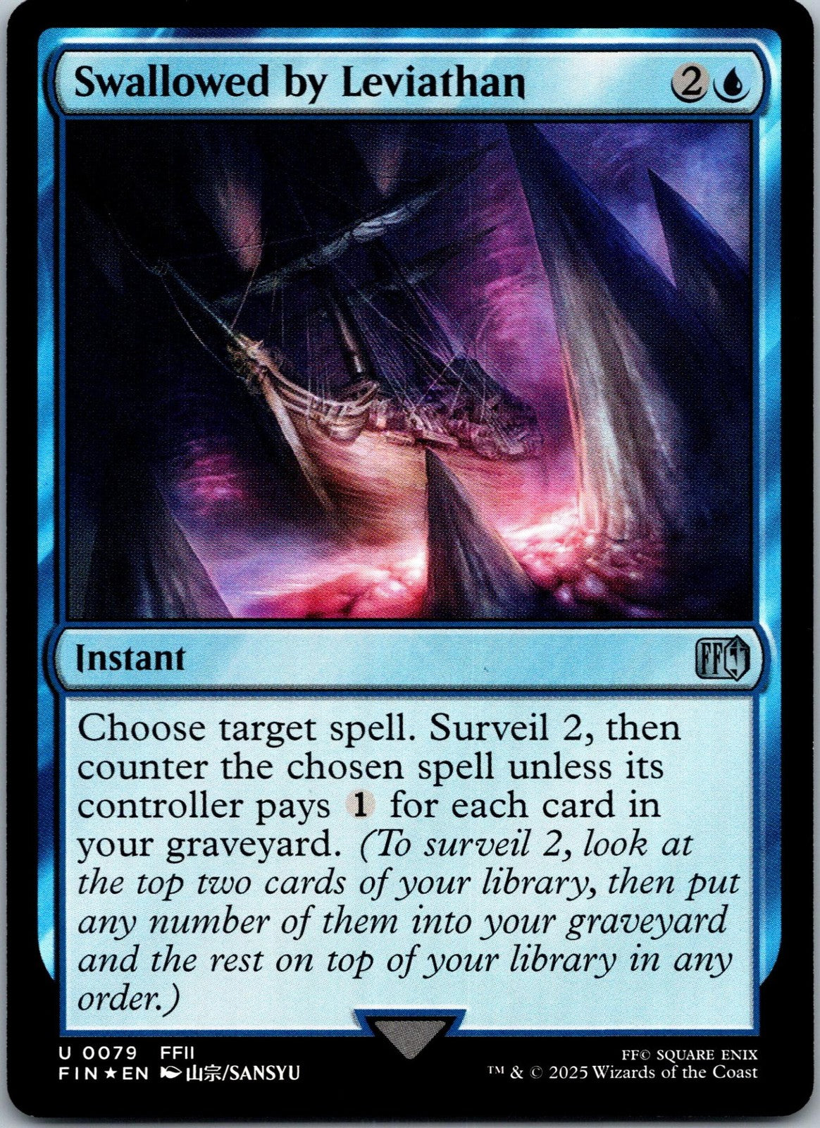 Swallowed by Leviathan 79 Uncommon Final Fantasy Magic: The Gathering NM | HOKO
