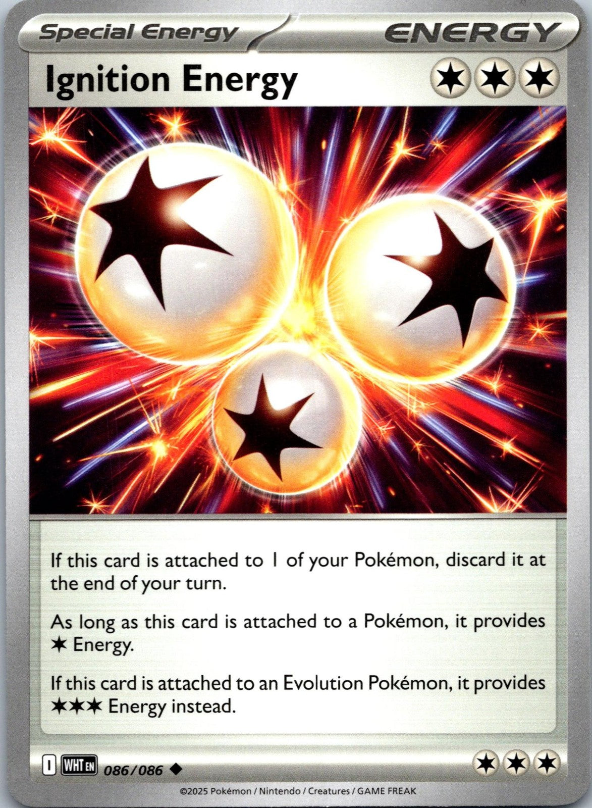 Ignition Energy 086/086 Uncommon White Flare Pokemon Near Mint