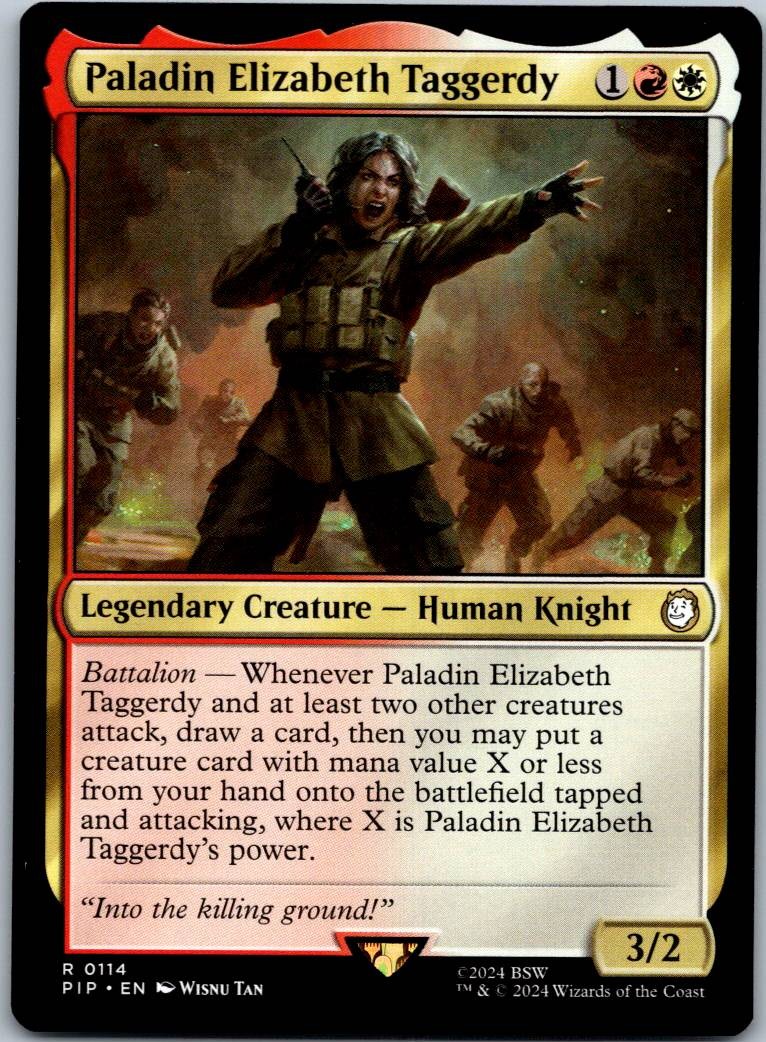 Paladin Elizabeth Taggerdy 114 Universes Beyond: Fallout Magic: The Gathering NM
