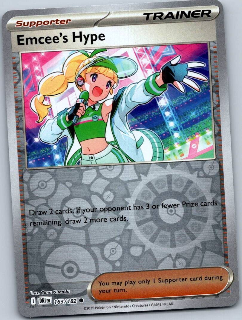 Emcee's Hype 163/182 Common Destined Rivals Pokemon Near Mint