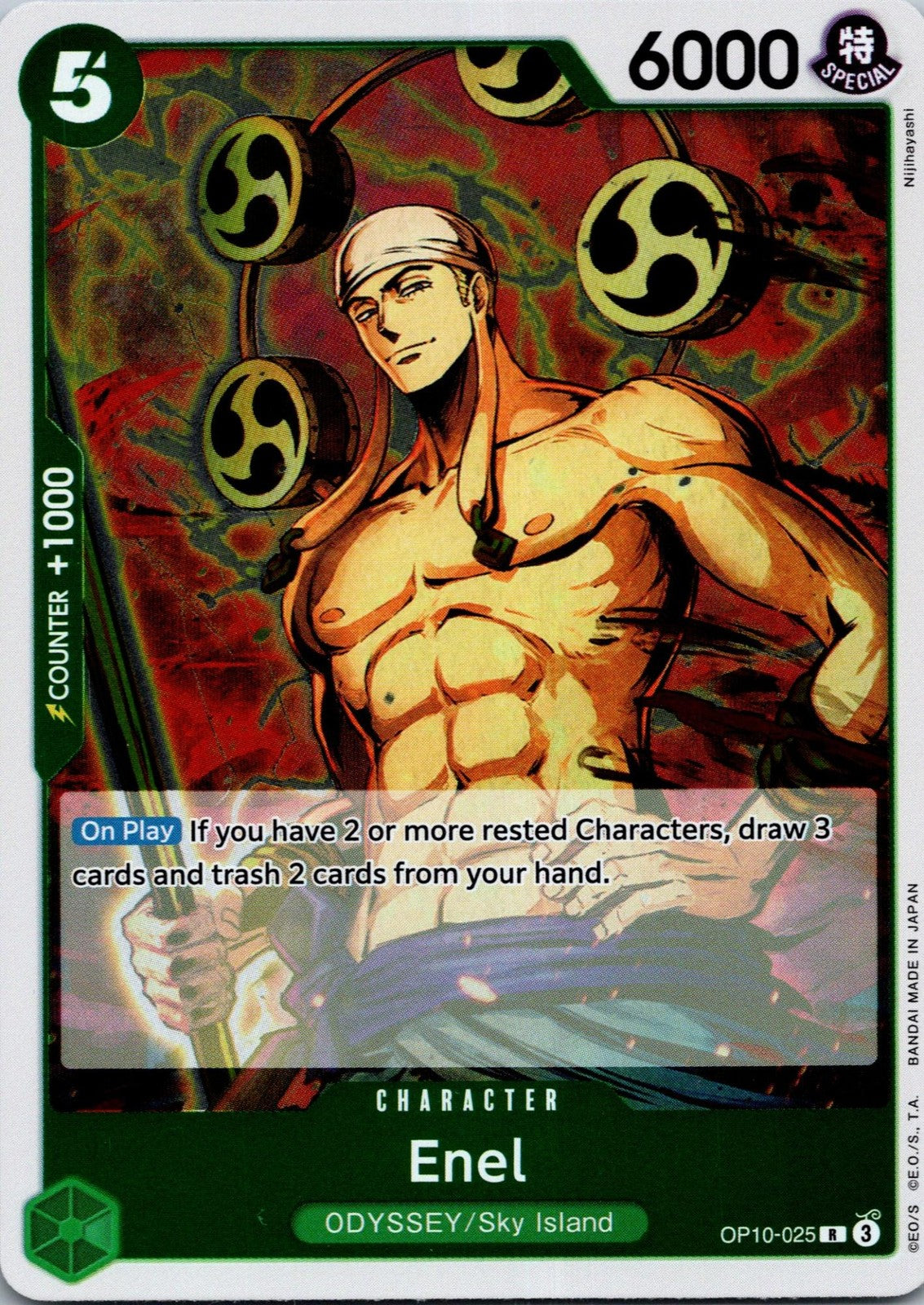 Enel (Judge Pack Vol. 6) OP10-025 Rare One Piece Promotion Cards One Piece NM