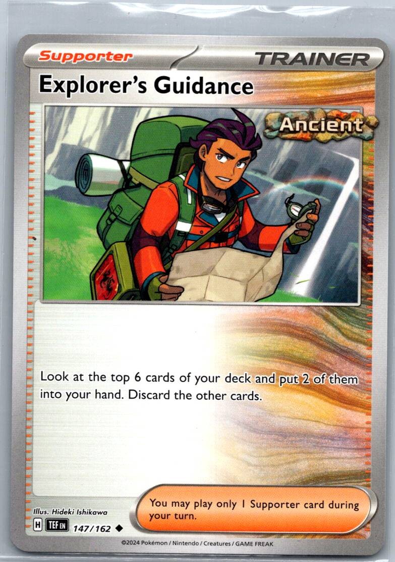 Explorer's Guidance 147/162 Reverse Temporal Forces Pokemon Near Mint