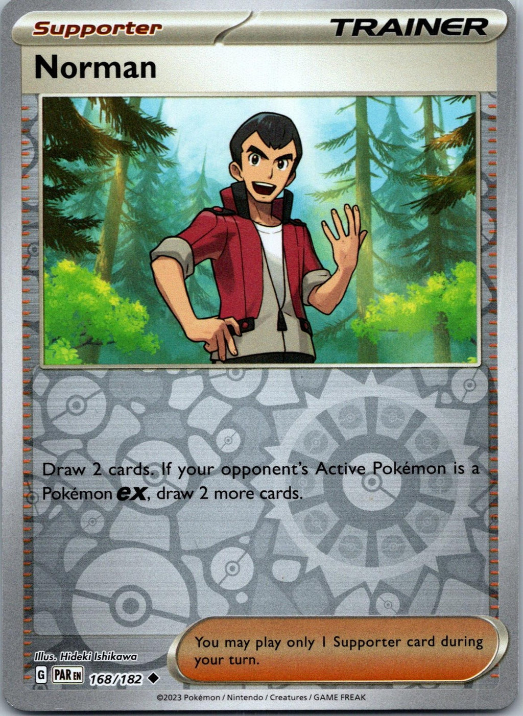 Norman 168/182 Uncommon Paradox Rift Pokemon Near Mint