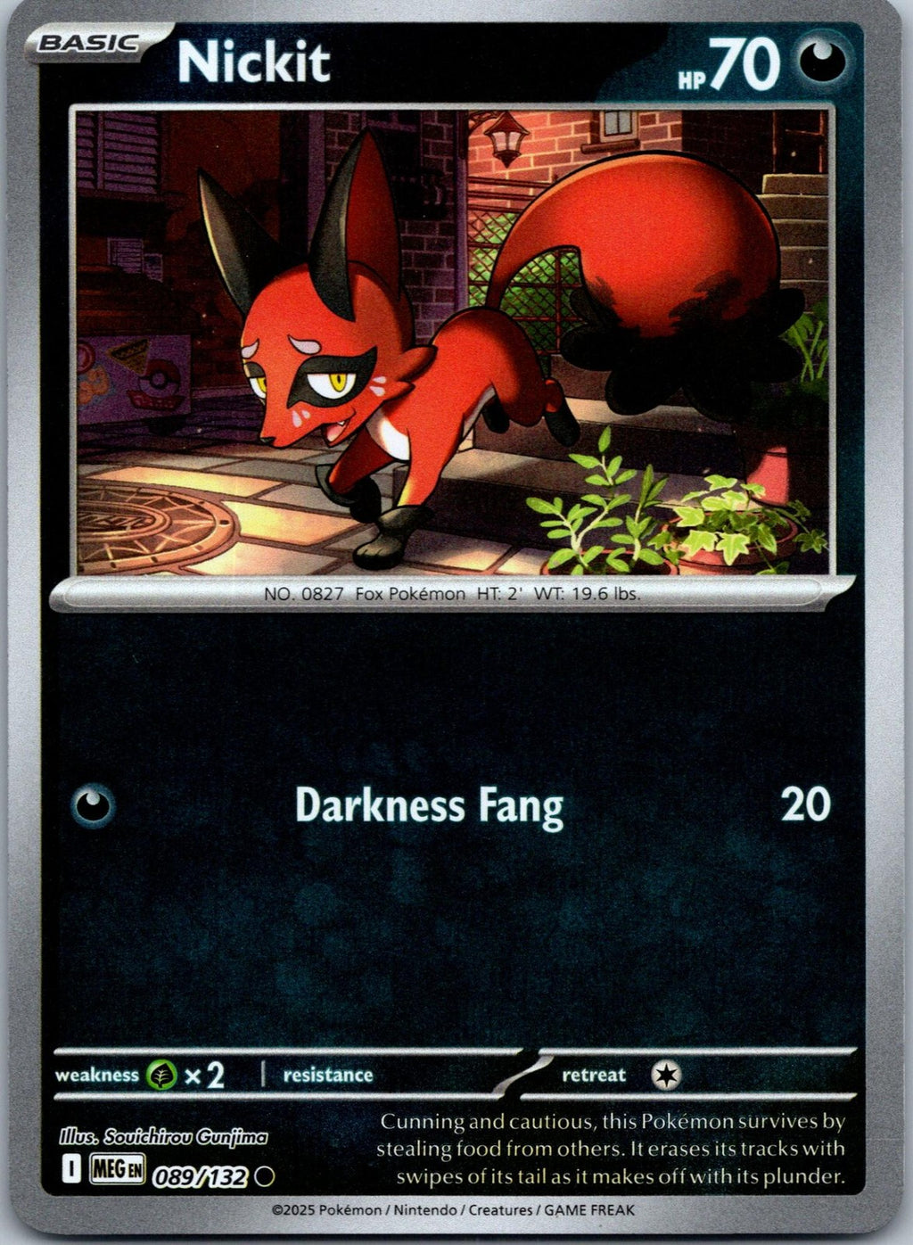 Nickit 089/132 Common Mega Evolution Pokemon Near Mint