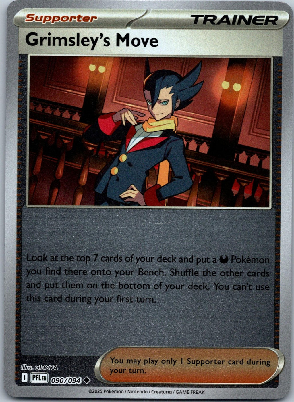 Grimsley's Move 090/094 Uncommon Phantasmal Flames Pokemon Near Mint