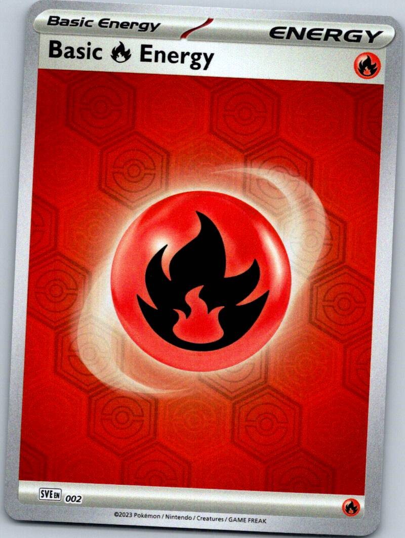 Basic Fire Energy 002 Common Scarlet & Violet Energies Pokemon Near Mint