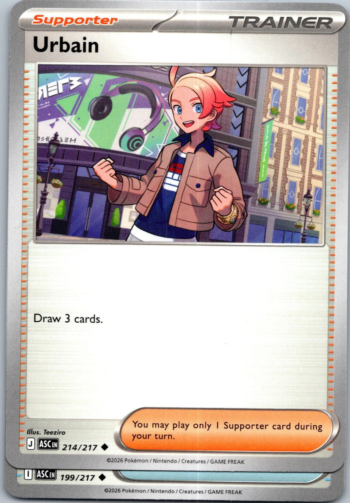 Urbain 214/217 Uncommon ME: Ascended Heroes Pokemon Near Mint