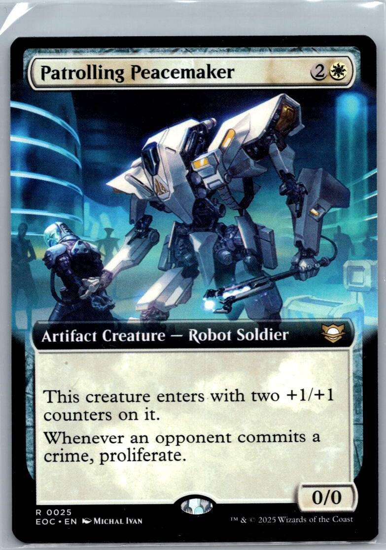 Patrolling Peacemaker (Extended Art) Edge of Eternities Magic: The Gathering NM