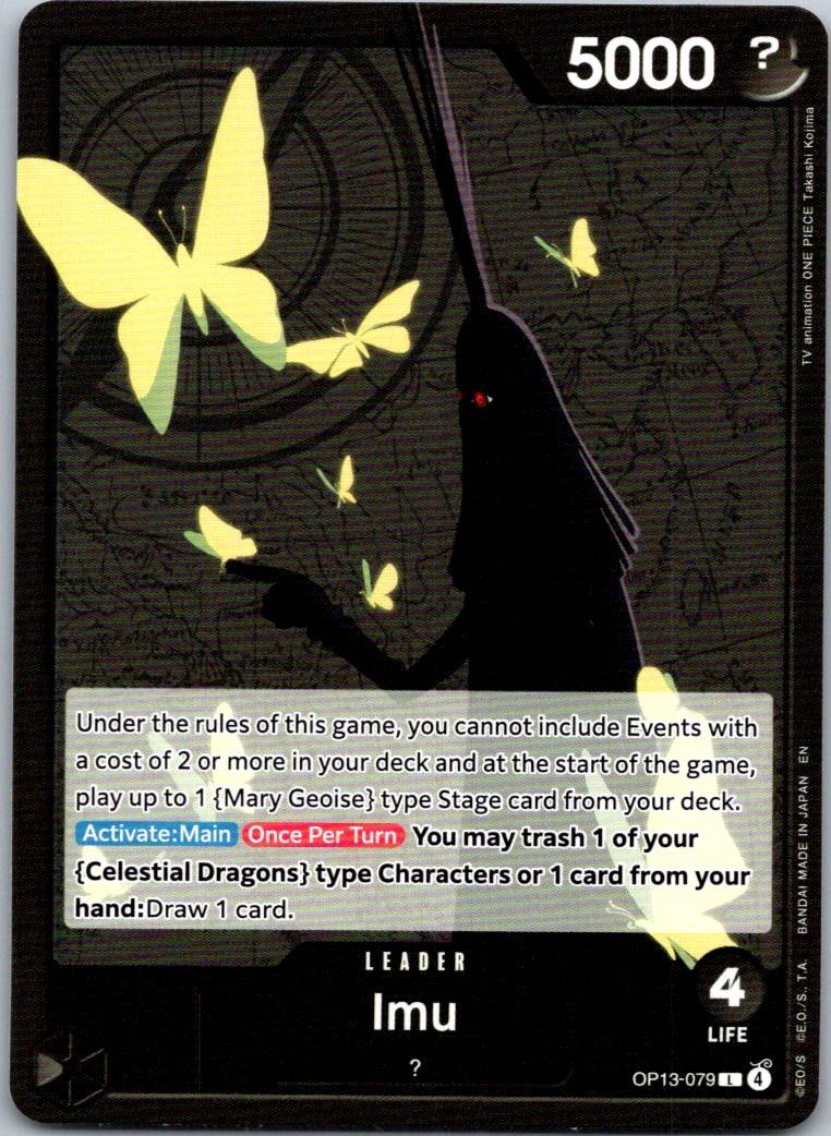 Imu OP13-079 Leader Carrying On His Will One Piece Near Mint