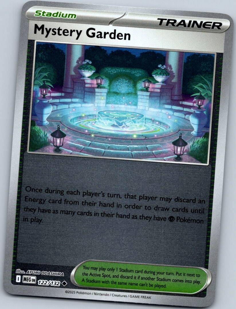 Mystery Garden 122/132 Uncommon Mega Evolution Pokemon Near Mint