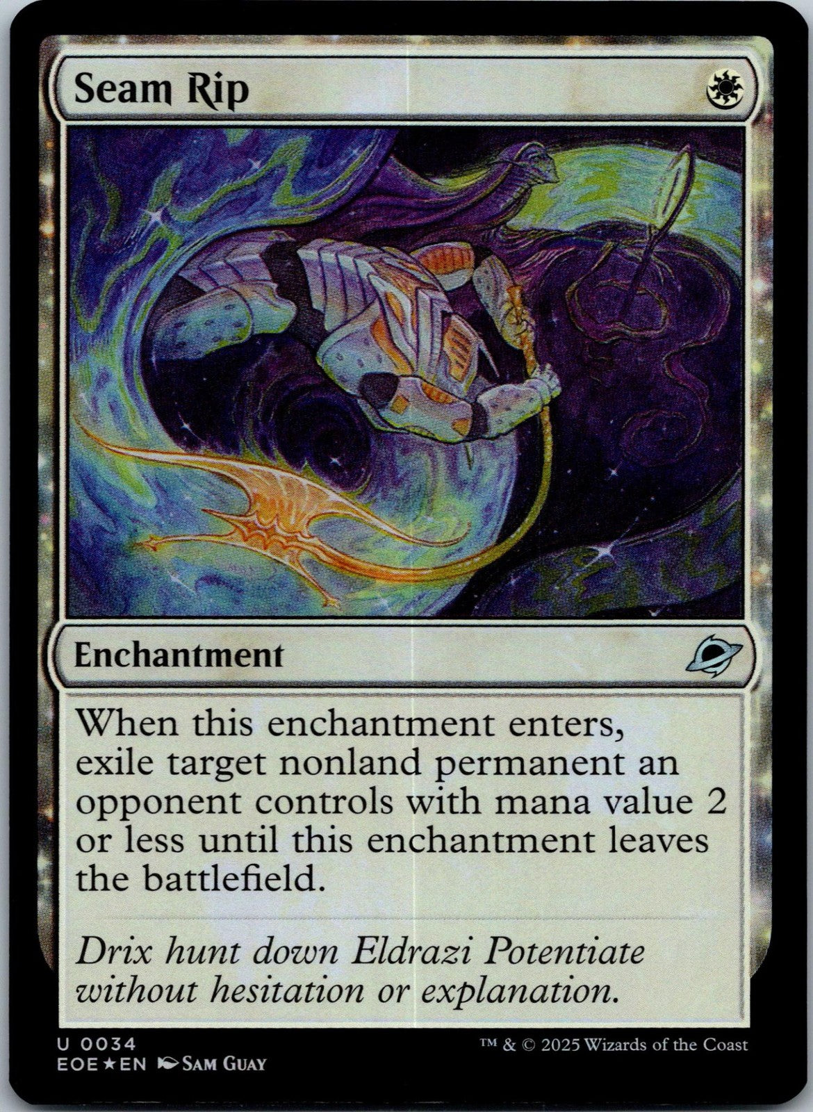 Seam Rip 34 Uncommon Edge of Eternities Magic: The Gathering Near Mint