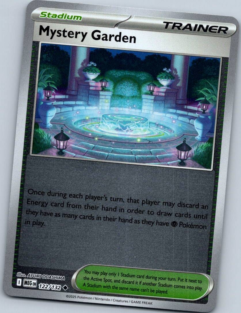 Mystery Garden 122/132 Uncommon Mega Evolution Pokemon Reverse Holo Near Mint