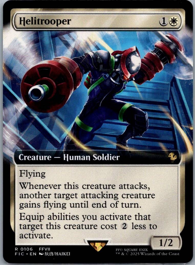 Helitrooper (Extended Art) FINAL FANTASY Magic: The Gathering NM