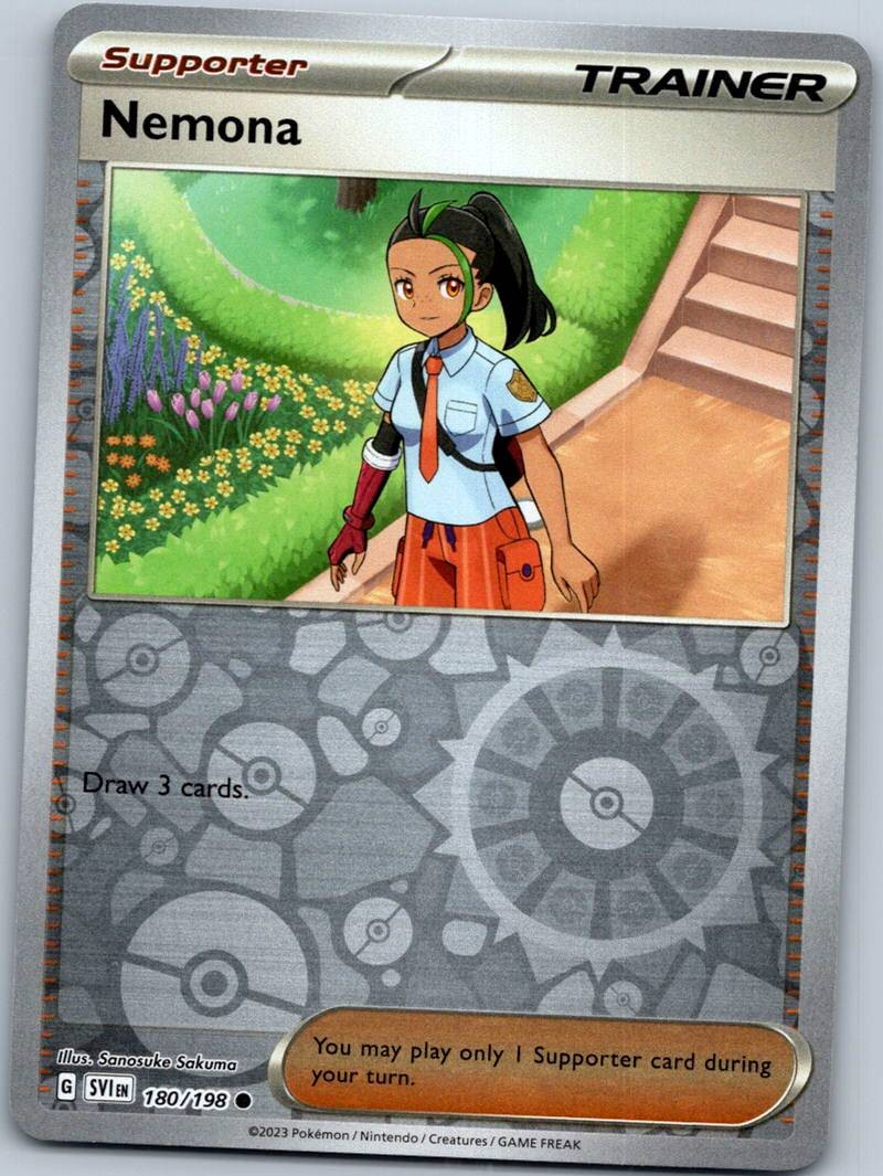 Nemona 180/198 Reverse Scarlet & Violet Pokemon Near Mint