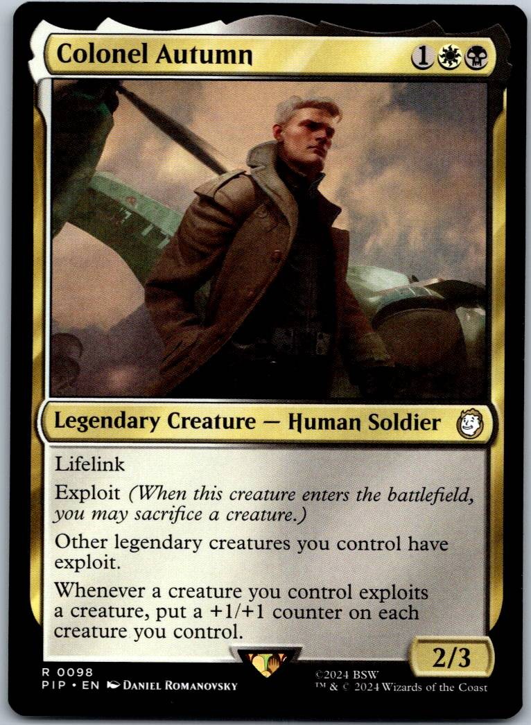 Colonel Autumn 98 Rare Universes Beyond: Fallout Magic: The Gathering Near Mint