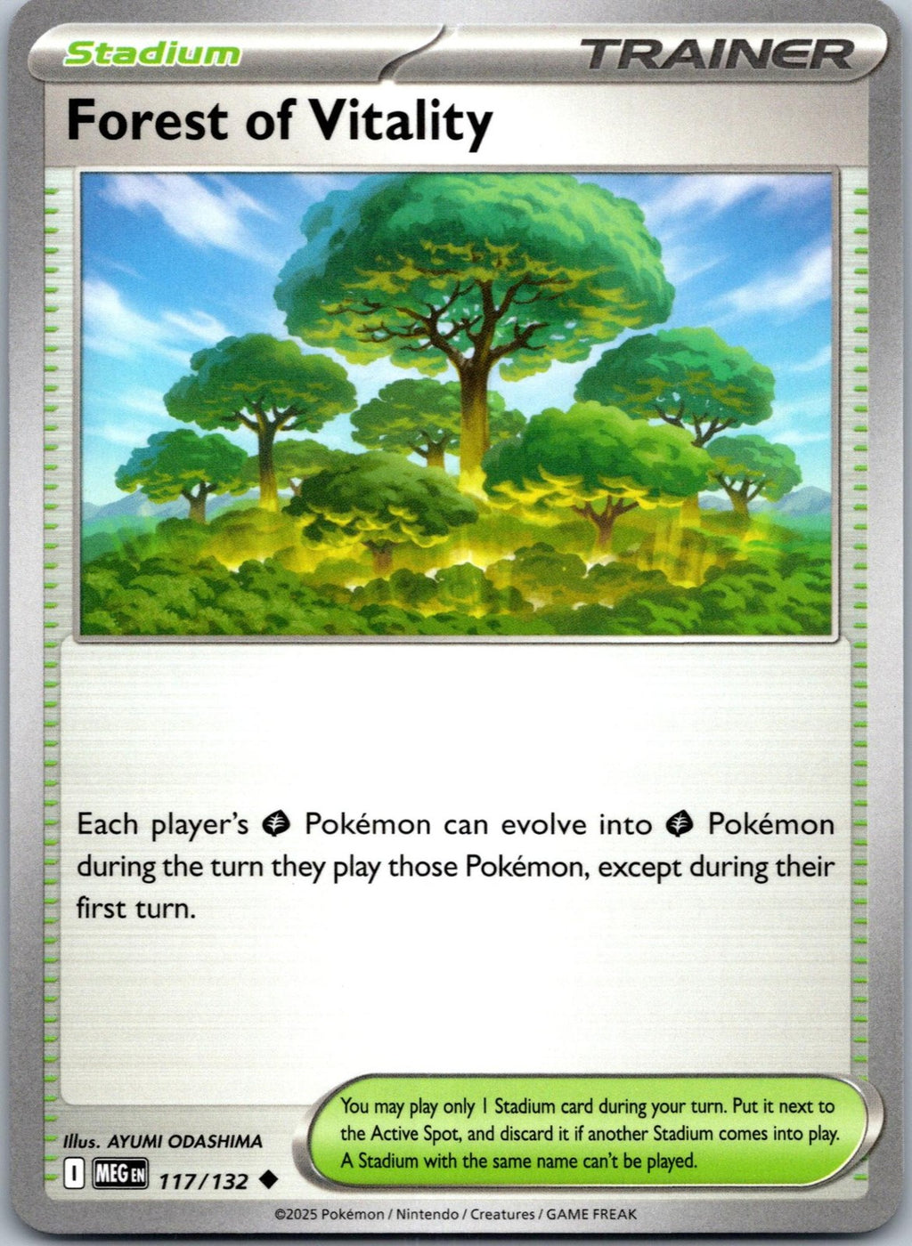 Forest of Vitality 117/132 Uncommon Mega Evolution Pokemon Near Mint