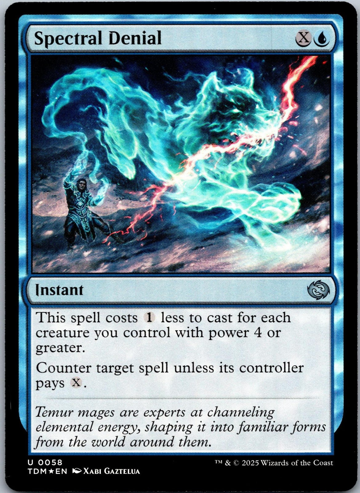 Spectral Denial 58 Uncommon Tarkir: Dragonstorm Magic: The Gathering NM | HOKO