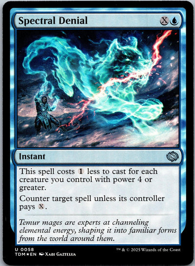 Spectral Denial 58 Uncommon Tarkir: Dragonstorm Magic: The Gathering NM | HOKO