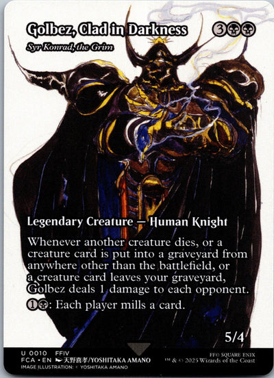 Golbez, Clad in Darkness - Syr Konrad, the Grim  FINAL FANTASY: The Gathering NM