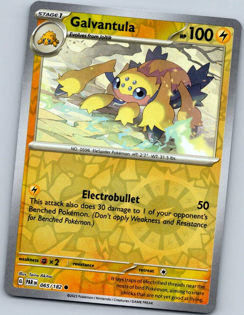 Galvantula 065/182 Common Paradox Rift Pokemon Reverse Holo Near Mint