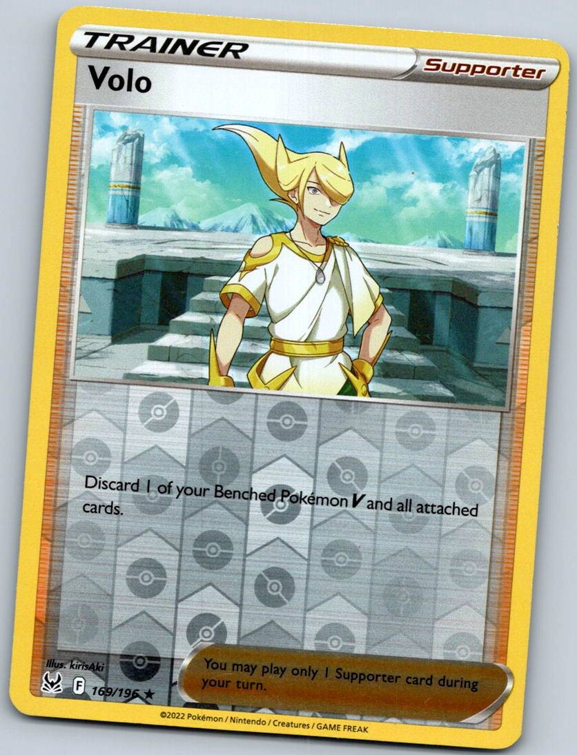 Volo 169/196 Holo Rare Lost Origin Pokemon Near Mint