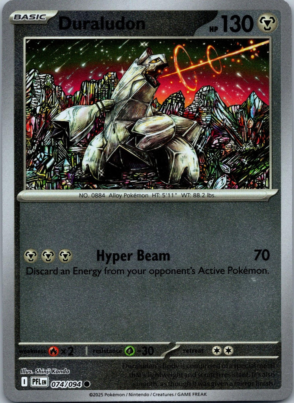 Duraludon 074/094 Common Phantasmal Flames Pokemon Near Mint