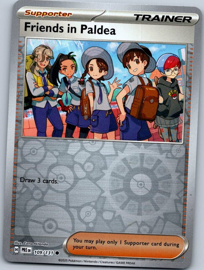 Friends in Paldea 109/131 Reverse Prismatic Evolutions Pokemon Near Mint