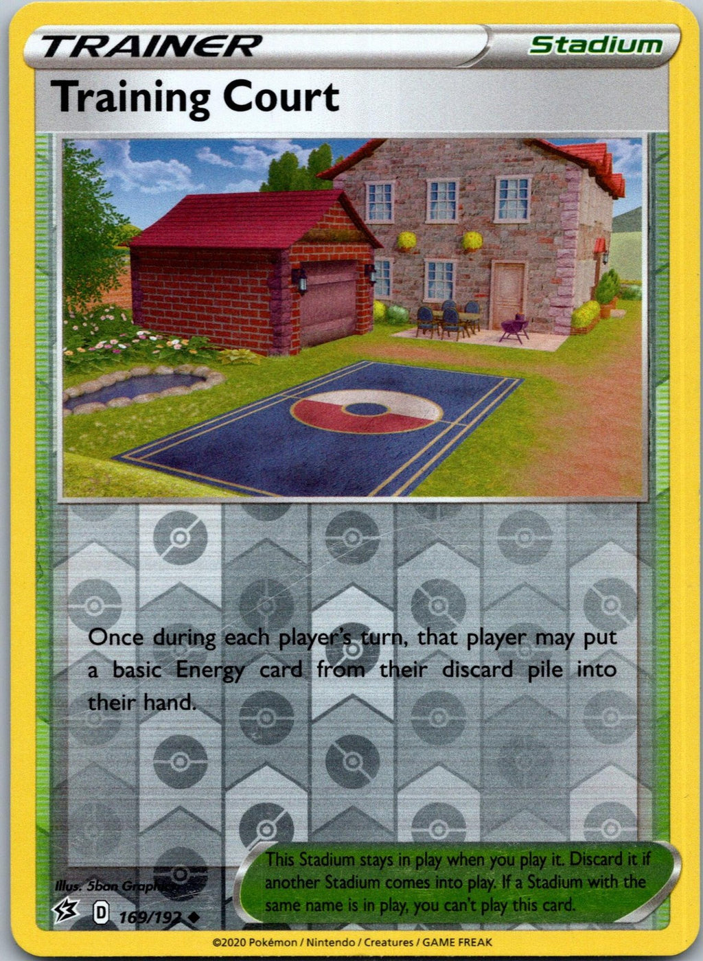 Training Court 169/192 Uncommon Rebel Clash Pokemon Near Mint