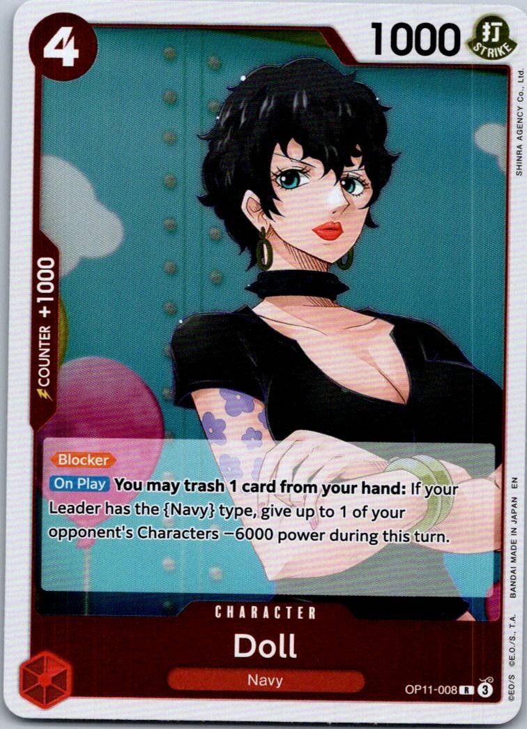 Doll OP11-008 Rare A Fist of Divine Speed One Piece Near Mint