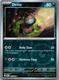 Deino 065/086 Common White Flare Pokemon Near Mint