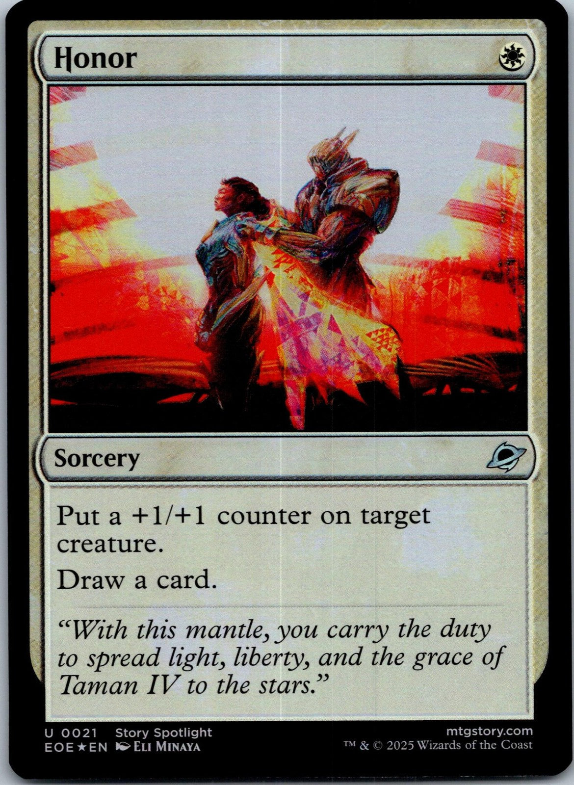 Honor 21 Uncommon Edge of Eternities Magic: The Gathering Near Mint