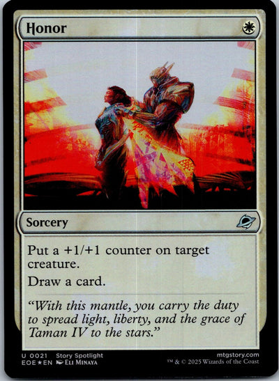 Honor 21 Uncommon Edge of Eternities Magic: The Gathering Near Mint
