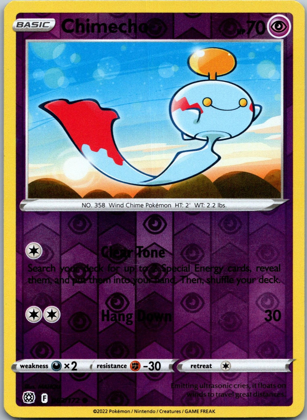 Chimecho 063/172 Common Brilliant Stars Pokemon Near Mint