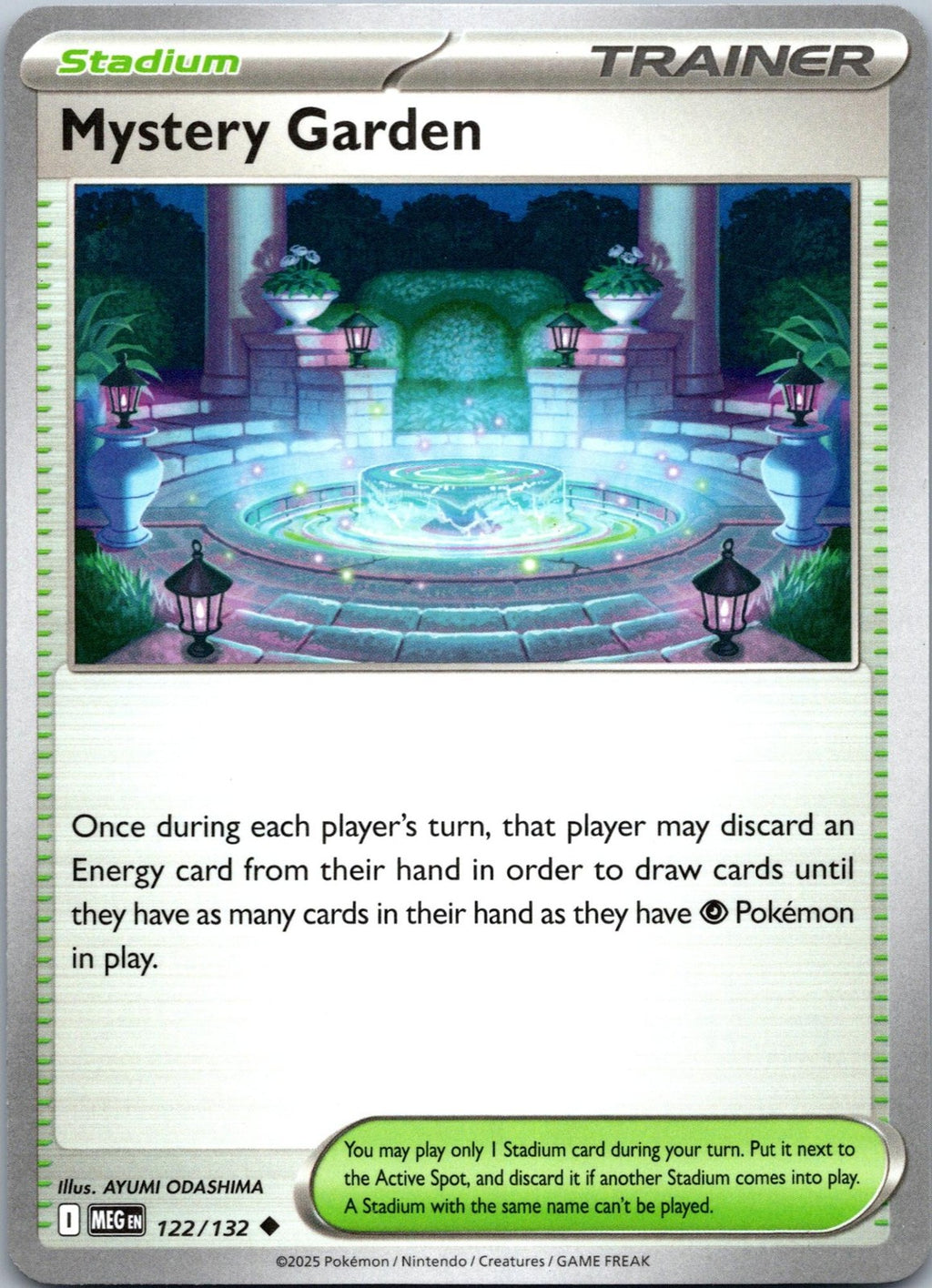 Mystery Garden 122/132 Uncommon Mega Evolution Pokemon Near Mint