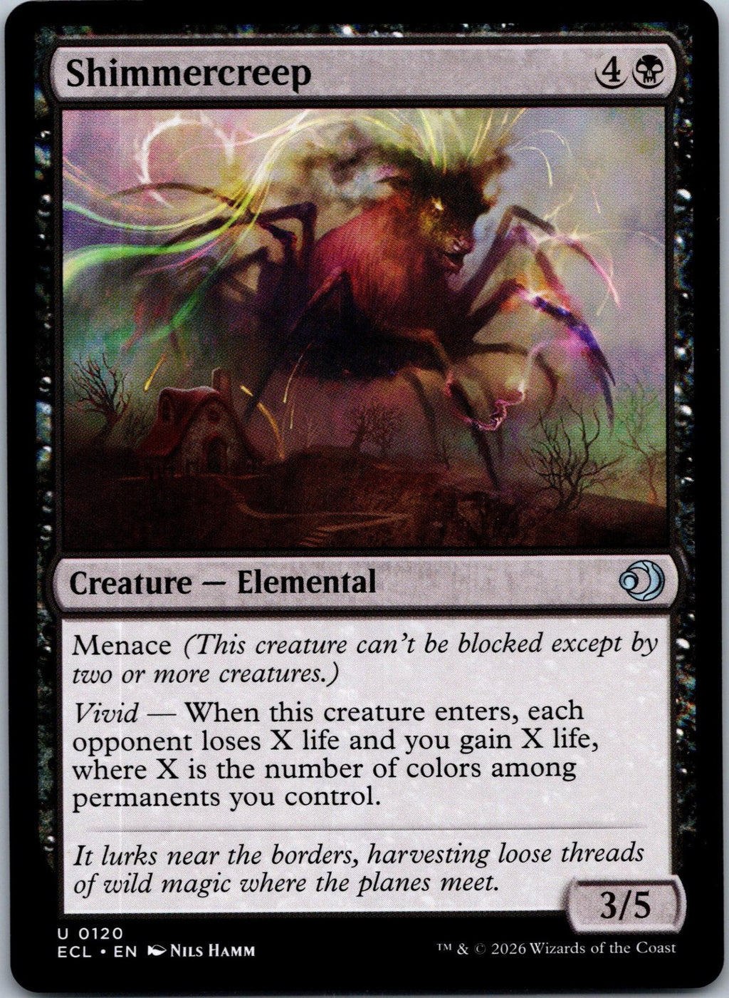 Shimmercreep 120 Uncommon Lorwyn Eclipsed Magic: The Gathering Near Mint
