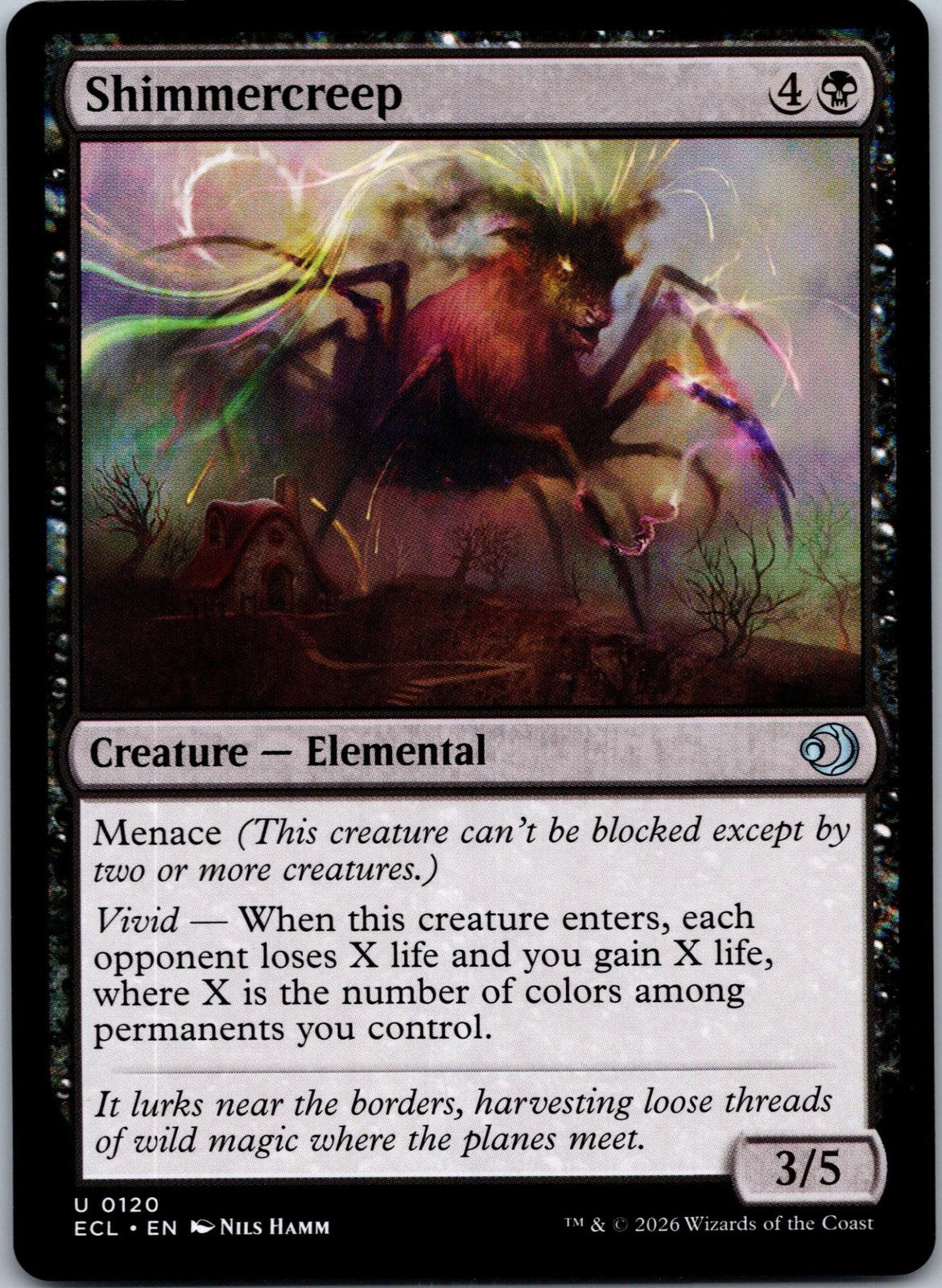 Shimmercreep 120 Uncommon Lorwyn Eclipsed Magic: The Gathering Near Mint