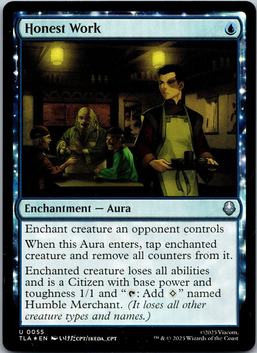 Honest Work 55 Uncommon Avatar: The Last Airbender Magic: The Gathering NM