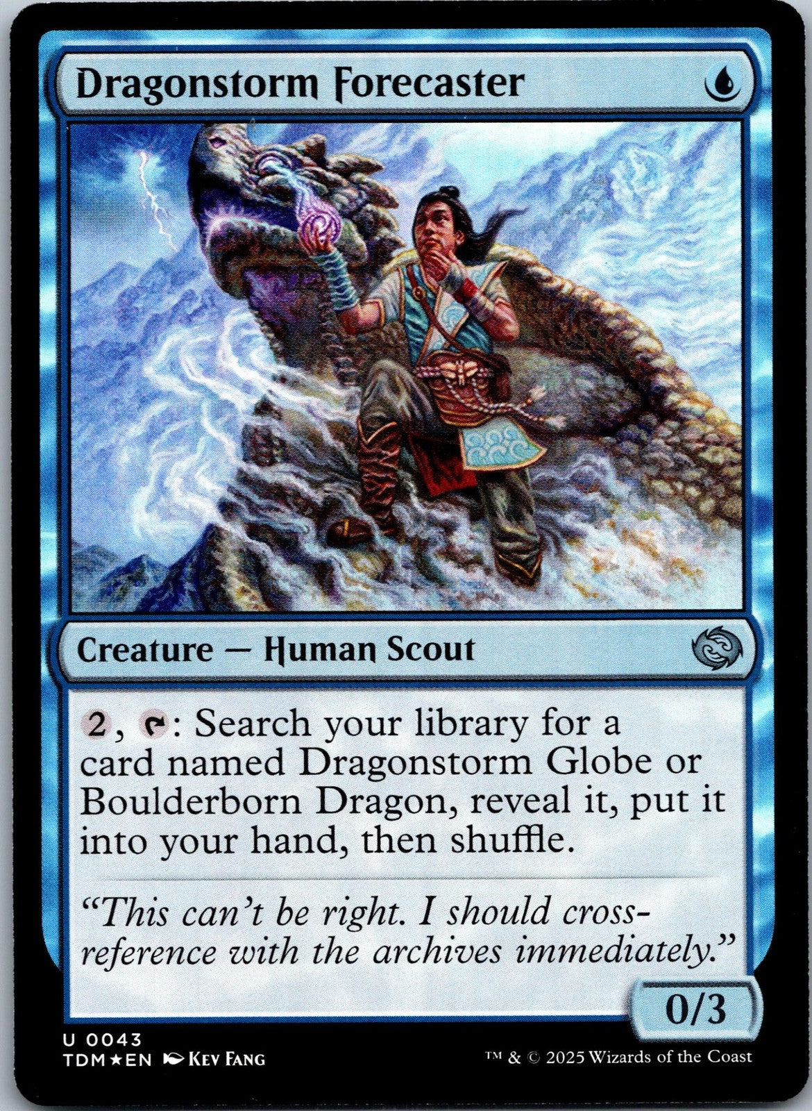 Dragonstorm Forecaster 43 Uncommon Tarkir: Dragonstorm Magic: The Gathering NM