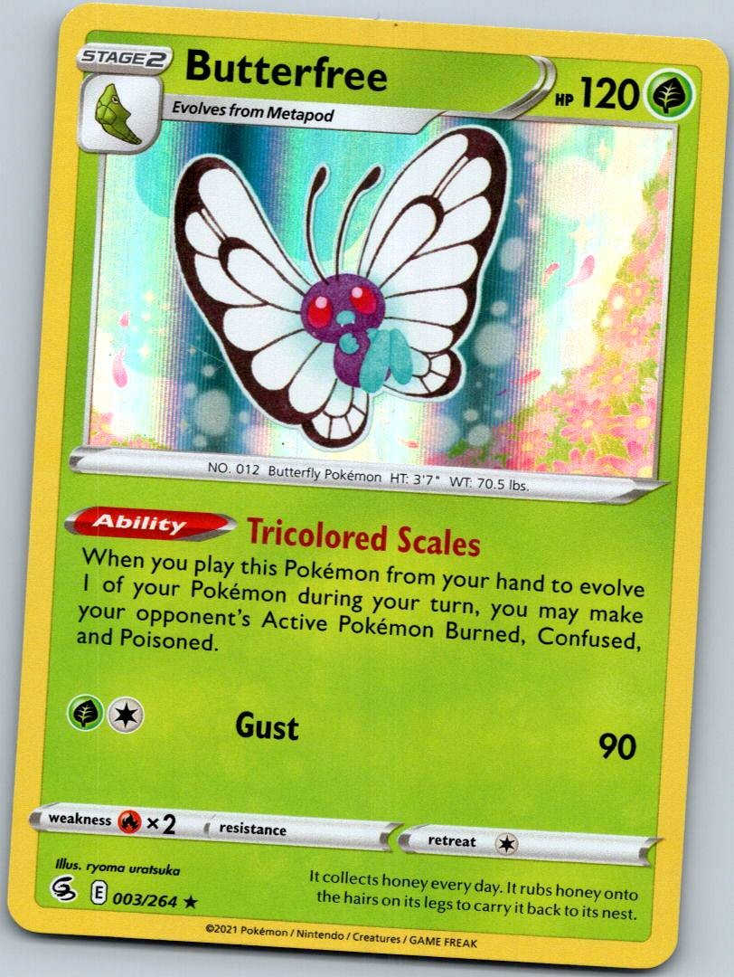 Butterfree 003/264 Holo Rare Fusion Strike Pokemon Near Mint