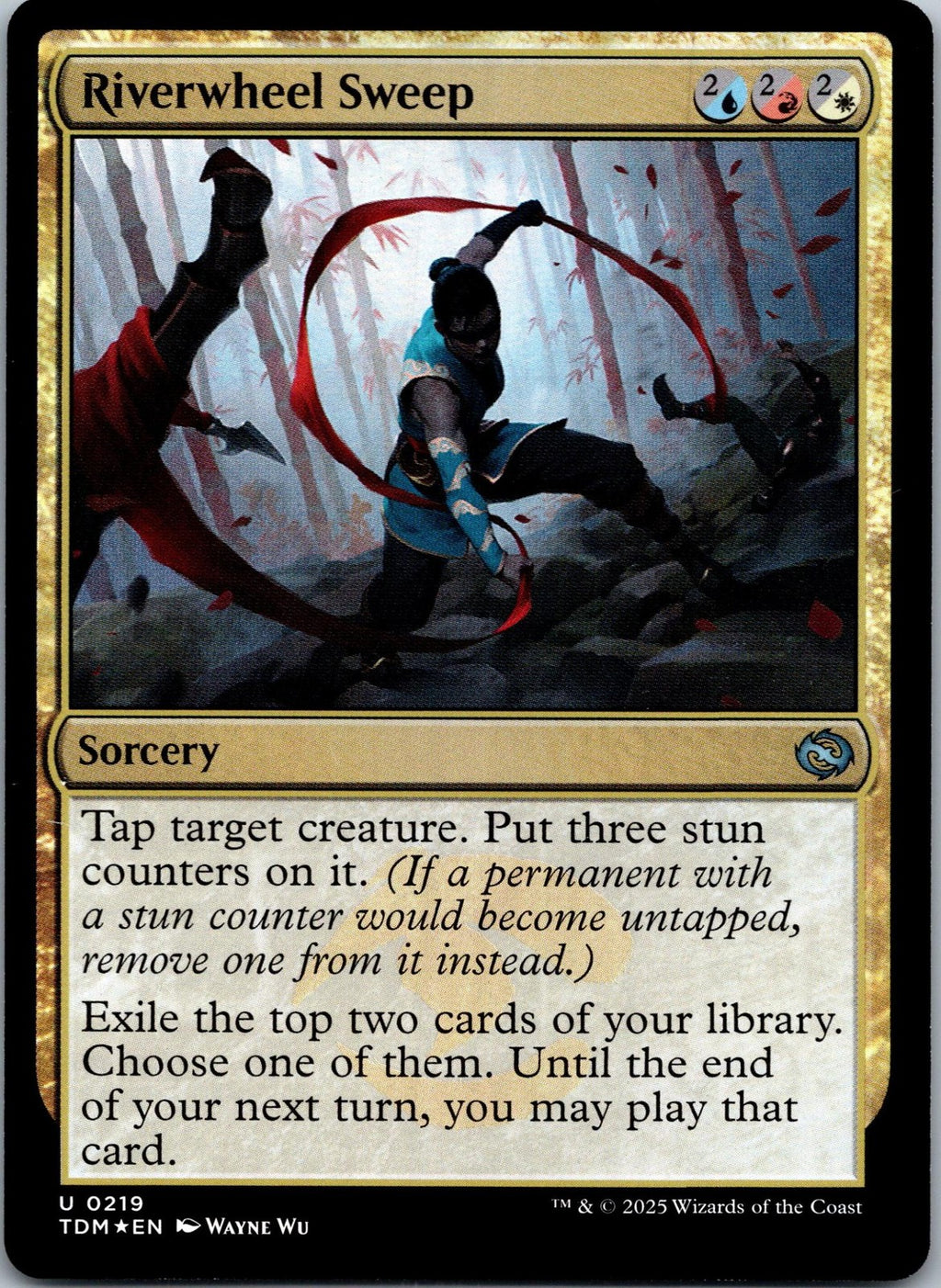 Riverwheel Sweep 219 Uncommon Tarkir: Dragonstorm Magic: The Gathering NM | HOKO