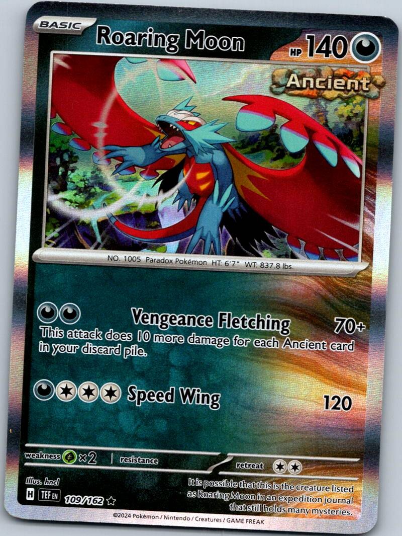 Roaring Moon 109/162 Rare Temporal Forces Pokemon Near Mint