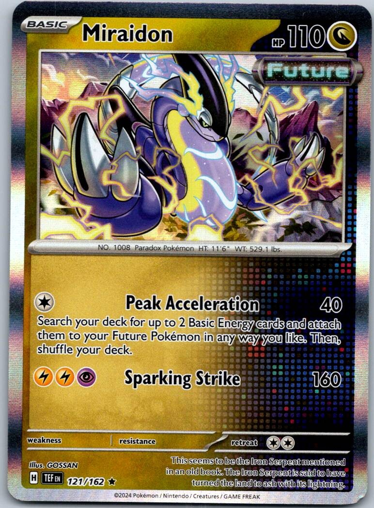 Miraidon 121/162 Rare Temporal Forces Pokemon Near Mint