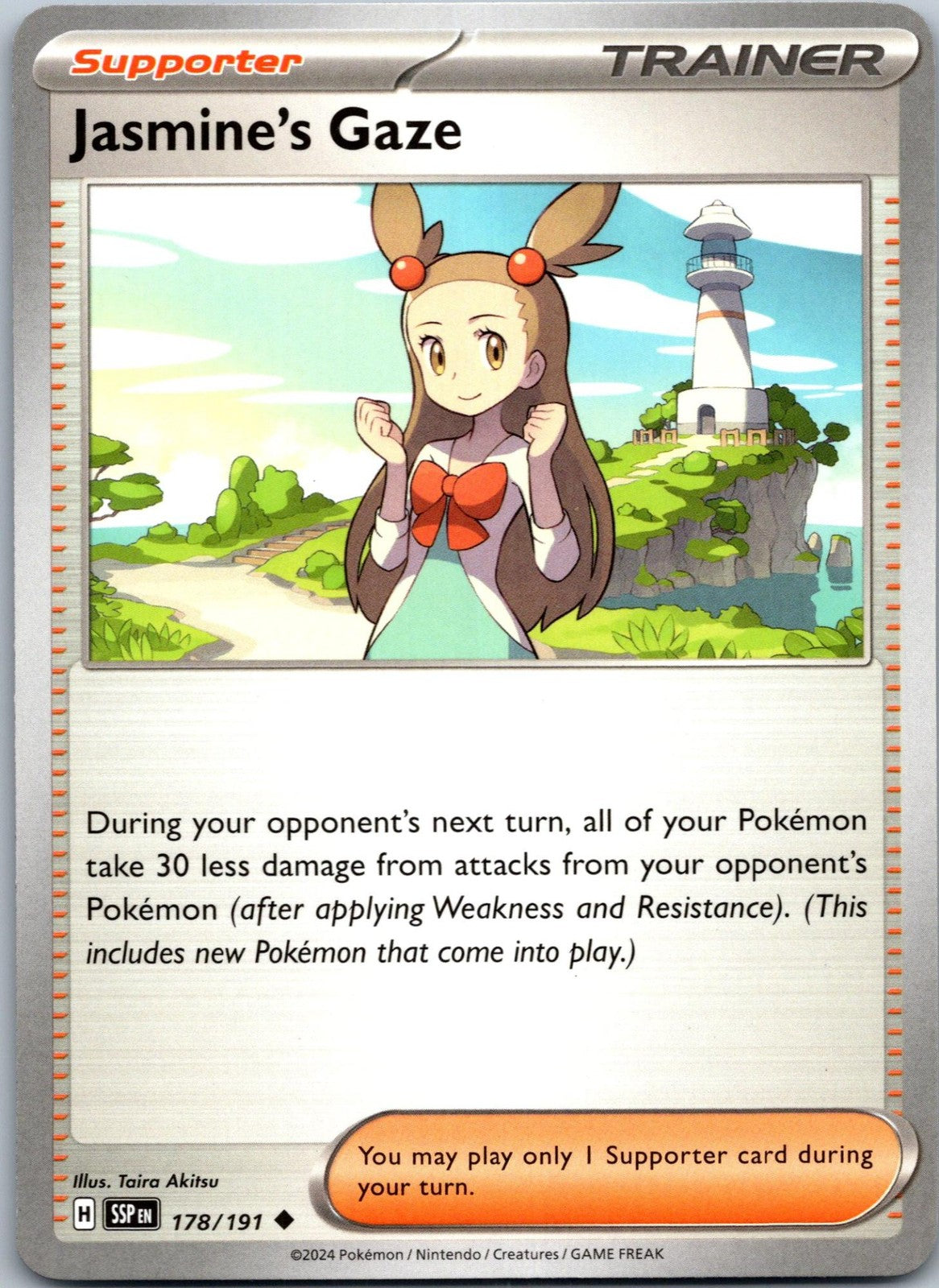 Jasmine's Gaze 178/191 Uncommon Surging Sparks Pokemon Near Mint