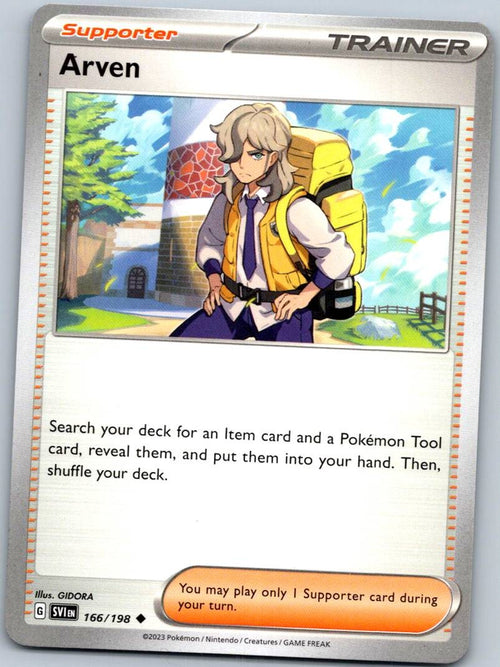 Arven 166/198 Uncommon Scarlet & Violet Pokemon Near Mint