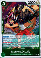 Monkey.D.Luffy OP14-034 Rare The Azure Sea's Seven One Piece Near Mint