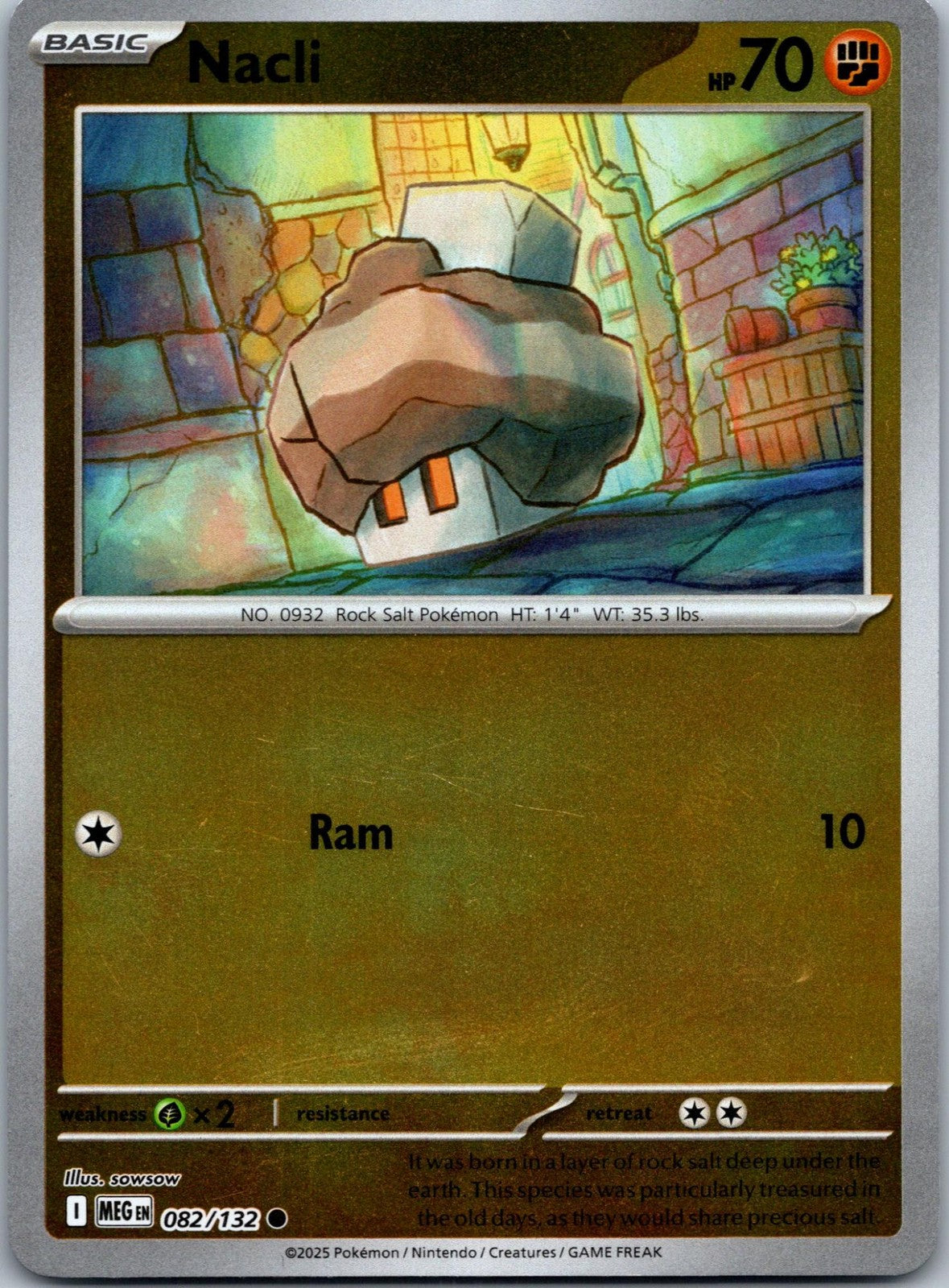 Nacli 082/132 Common Mega Evolution Pokemon Near Mint