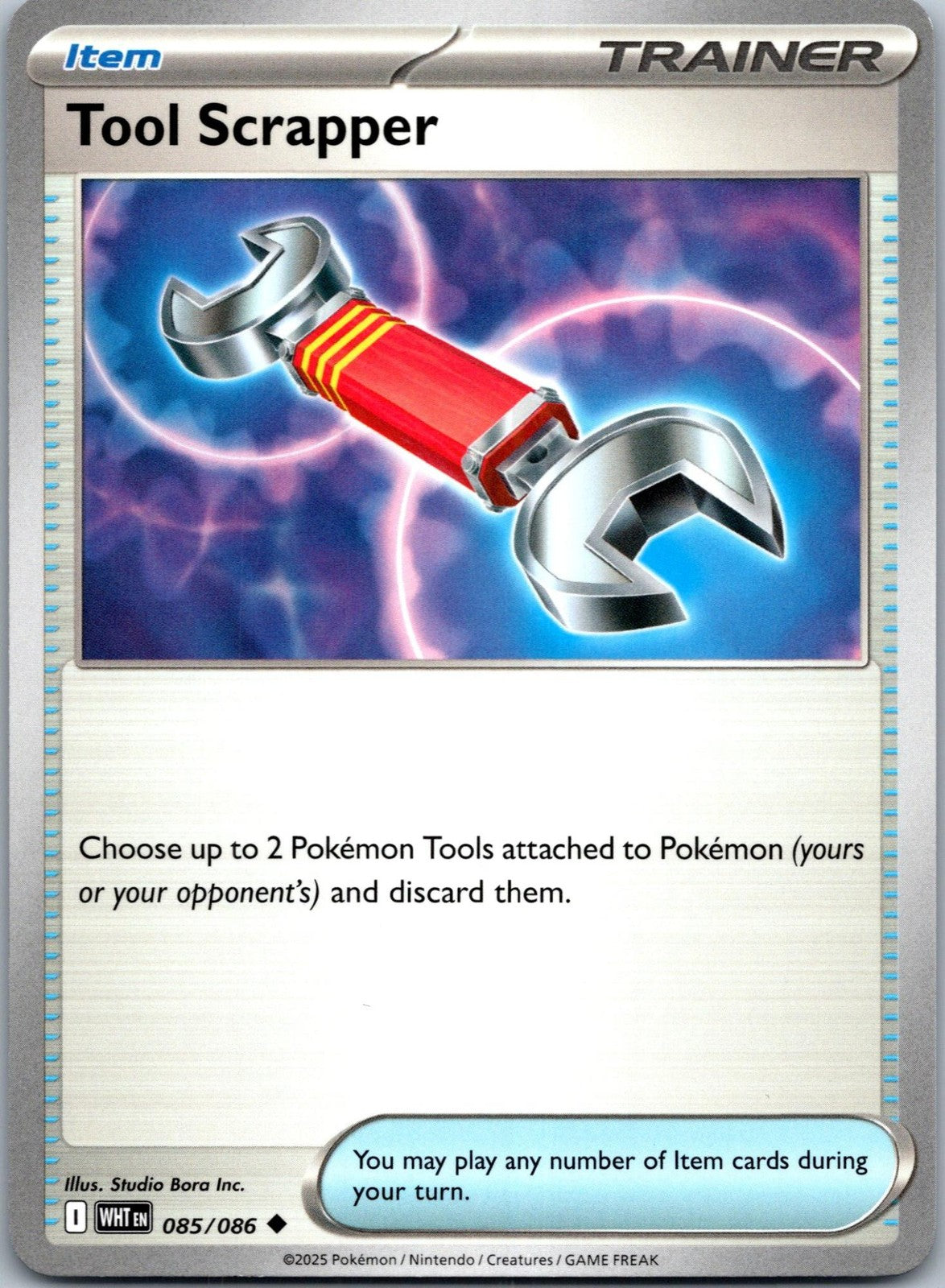 Tool Scrapper 085/086 Uncommon White Flare Pokemon Near Mint