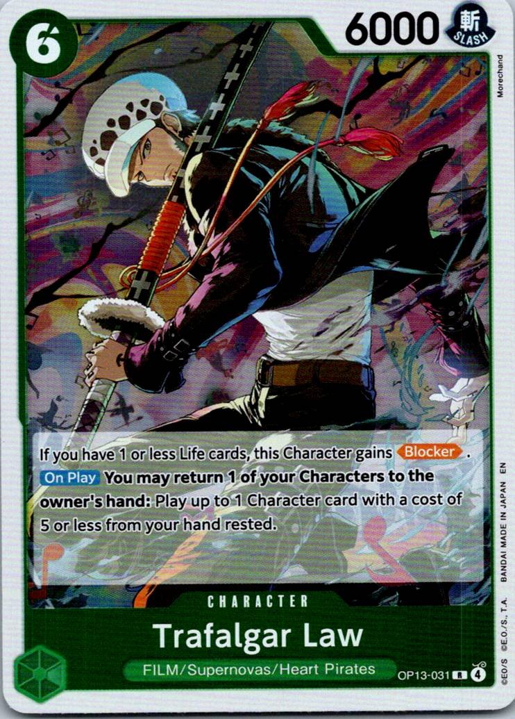 Trafalgar Law OP13-031 Rare Carrying On His Will One Piece Near Mint